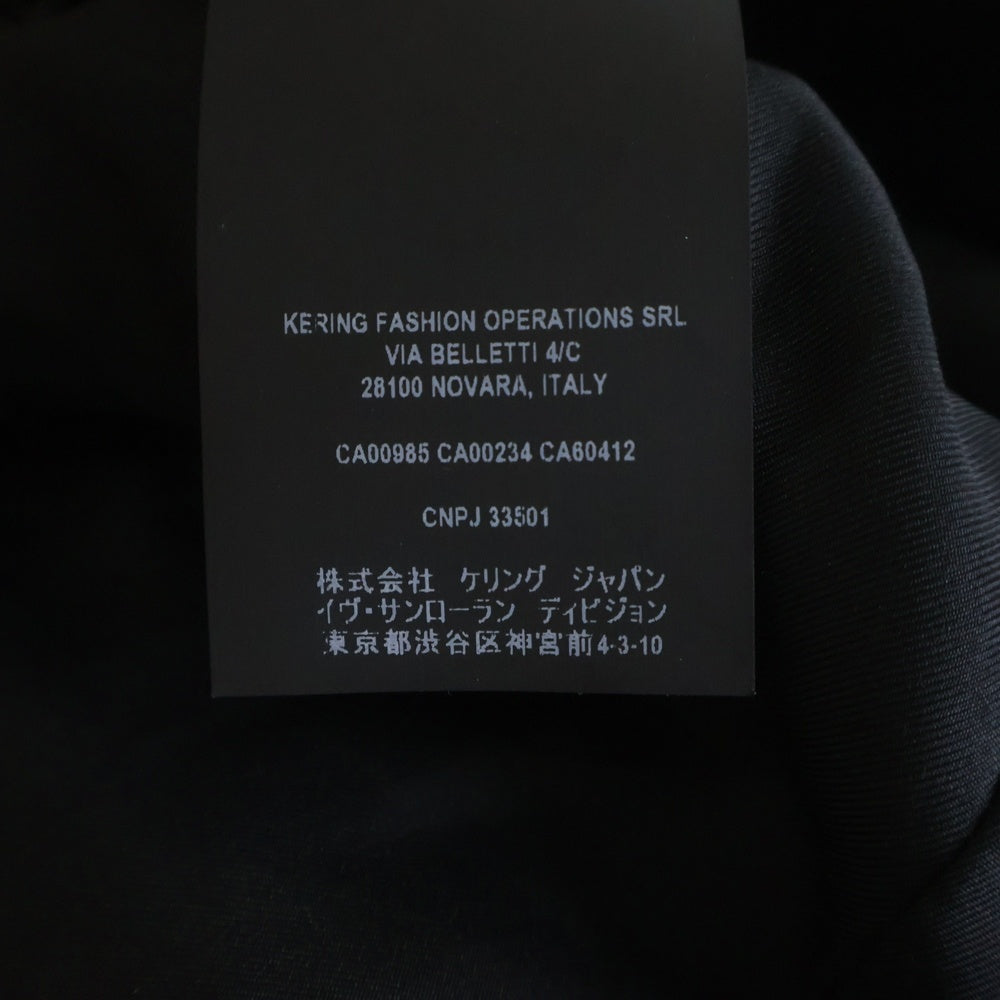 SAINT LAURENT PARIS(サンローランパリ) Tweed Jacket ツイードジャケット テーラードジャケット ブラック 644409 Y1C81