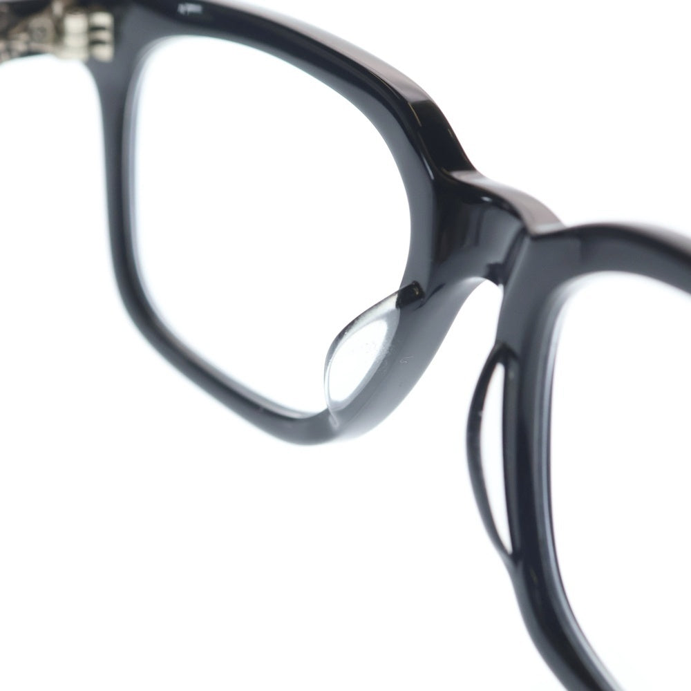 CHROME HEARTS(クロムハーツ) COX UCKER CHクロステンプル ウェリントンフレーム サングラス アイウェア メガネ ブラック/シルバー