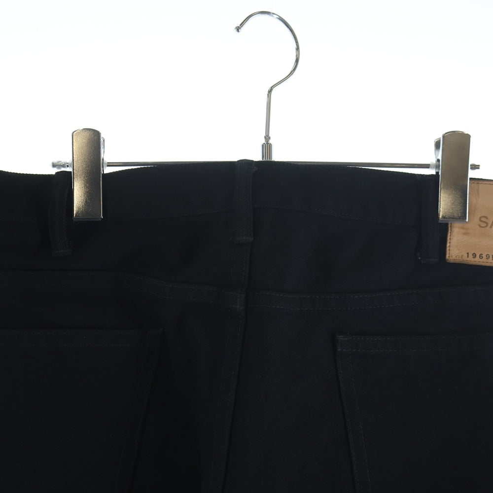SAINT MICHAEL(セントマイケル) 26SS BLACK FLARE DENIM PANTS ブラック SM-MK8-0000-078