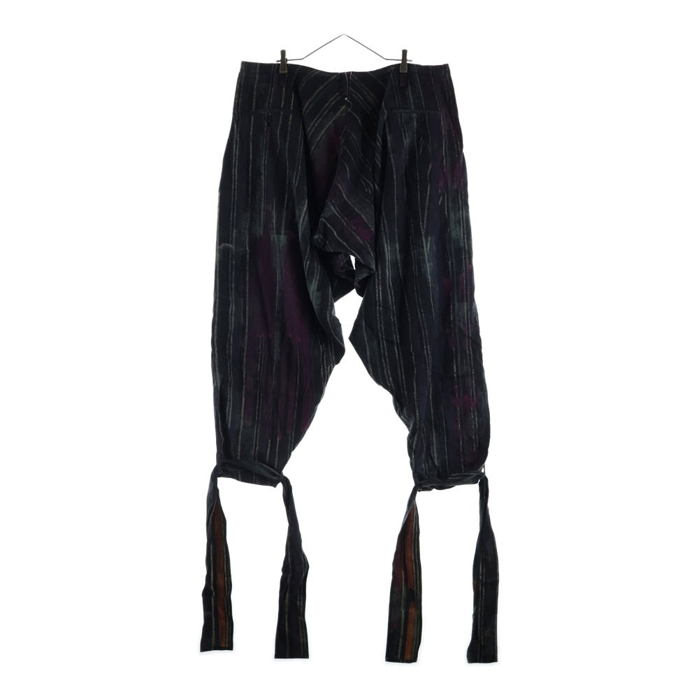 Yohji Yamamoto POUR HOMME(ヨウジヤマモト プールオム) 23AW ドレープパンツ スラックス 総柄 サルエル HJ-P56-137