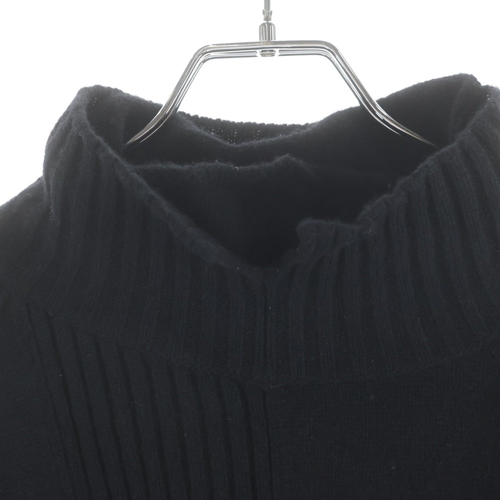 Yohji Yamamoto POUR HOMME(ヨウジヤマモト プールオム) レイヤードタートルネックニット HR-K08-190 ブラック