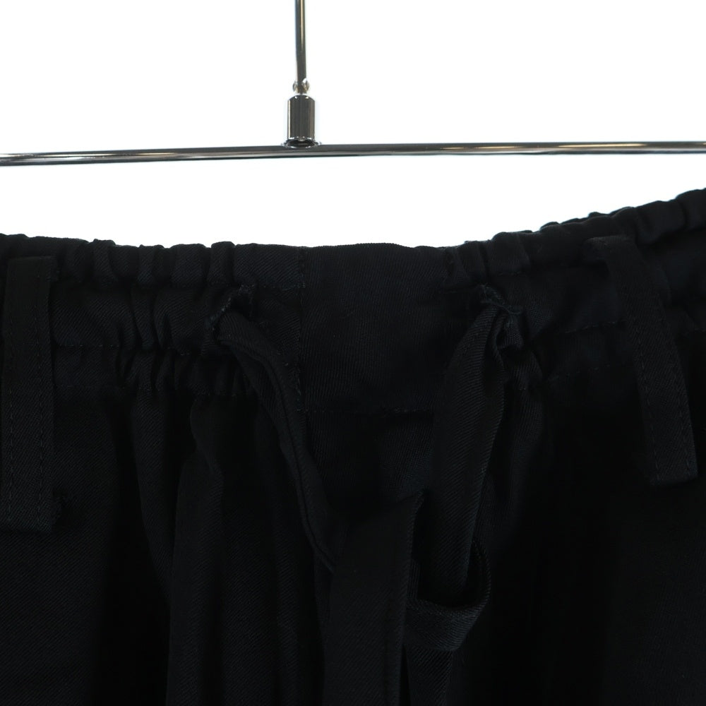 Yohji Yamamoto POUR HOMME(ヨウジヤマモト プールオム) 17AW シワギャバ サルエルパンツ ブラック HK-P64-100