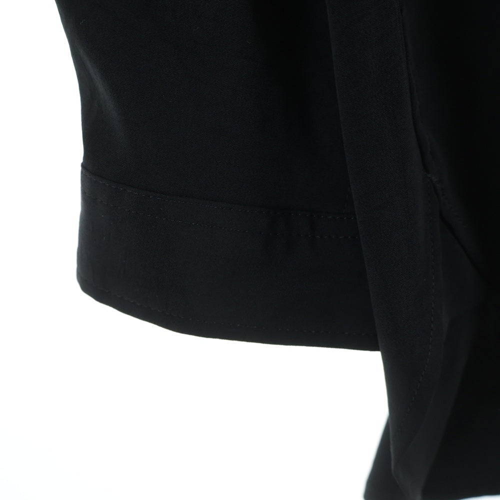 Yohji Yamamoto POUR HOMME(ヨウジヤマモト プールオム) 19AW 細スタンドシャツ金釦 長袖シャツ HC-B44-501 ブラック