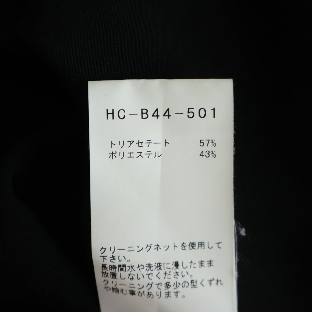 Yohji Yamamoto POUR HOMME(ヨウジヤマモト プールオム) 19AW 細スタンドシャツ金釦 長袖シャツ HC-B44-501 ブラック