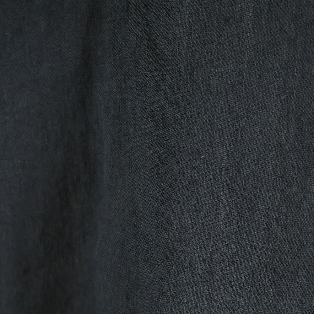 Yohji Yamamoto POUR HOMME(ヨウジヤマモト プールオム) 22SS リネン トッパー ロングシャツ HG-Y60-336 チャコール