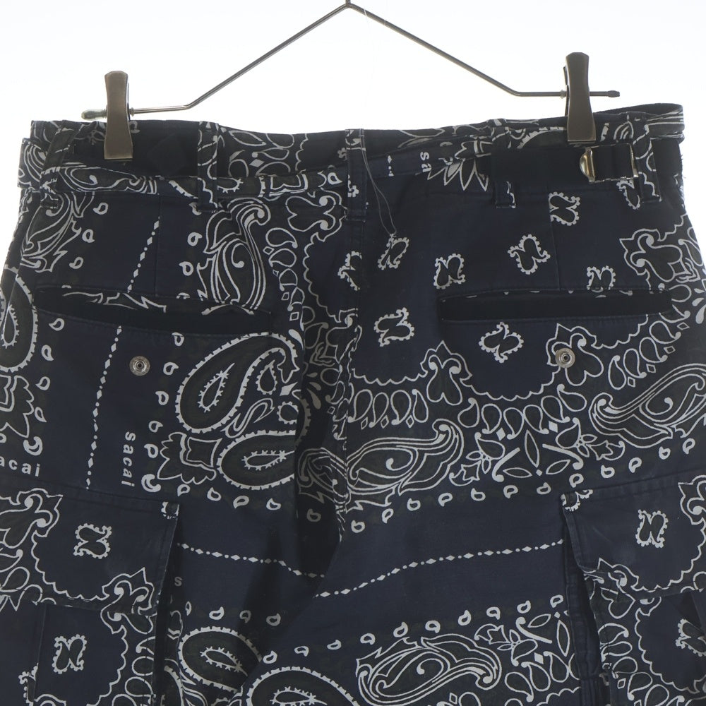 Sacai(サカイ) 23SS Bandana Print Pants バンダナ プリント パンツ ブラック 23-03155M
