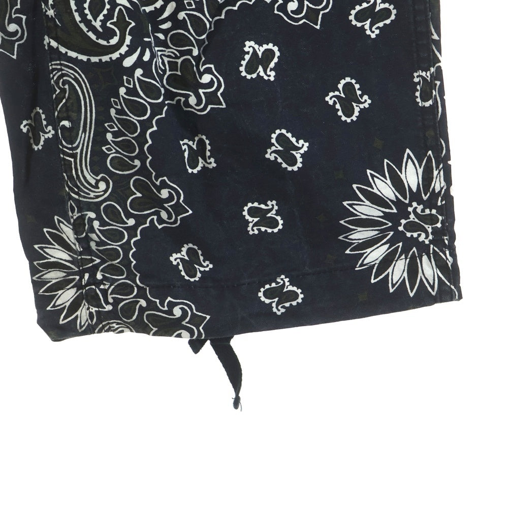 Sacai(サカイ) 23SS Bandana Print Pants バンダナ プリント パンツ ブラック 23-03155M
