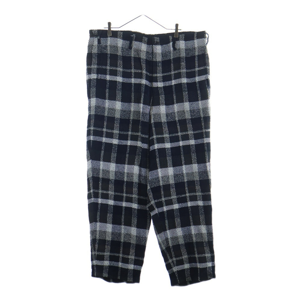Yohji Yamamoto POUR HOMME(ヨウジヤマモト プールオム) 22AW COTTON PAPER CHECK TWEED PLAID SIDE STRING PANTS コットンペーパーチェックツイード サイドストリングパンツ HE-P42-044