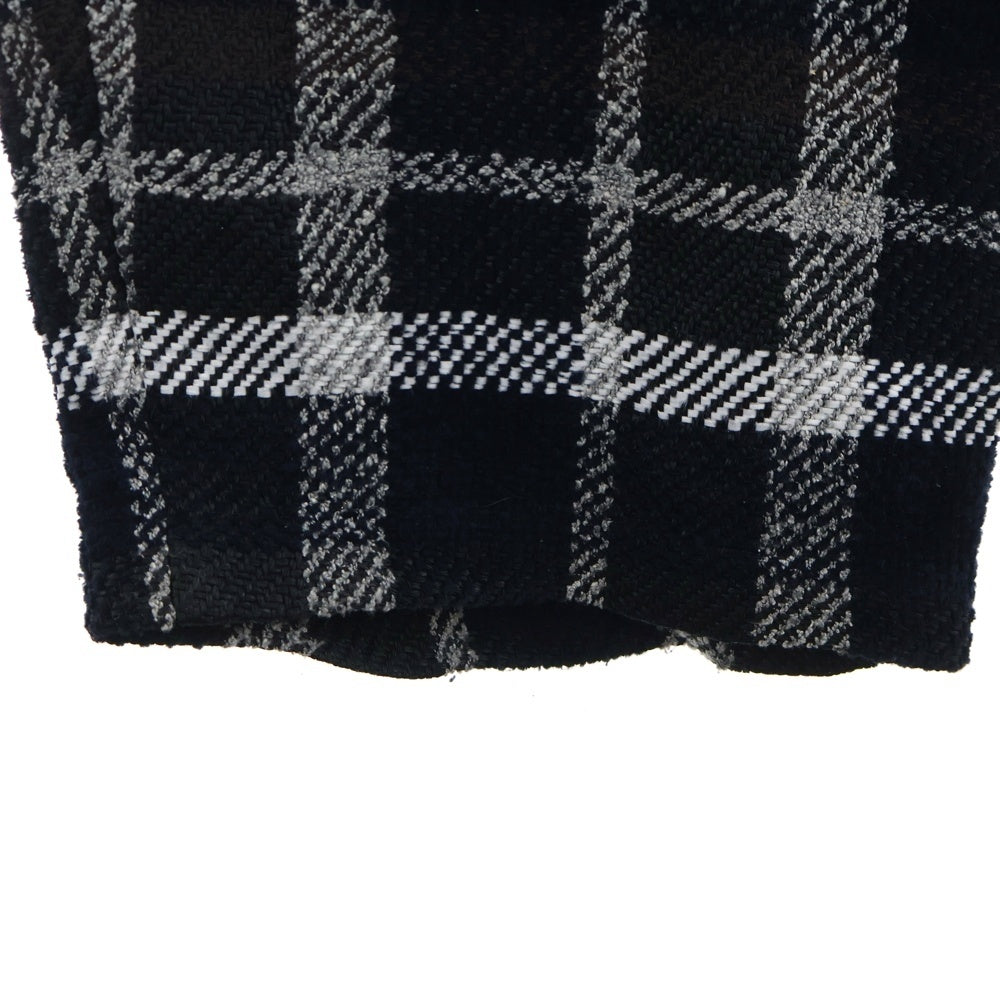 Yohji Yamamoto POUR HOMME(ヨウジヤマモト プールオム) 22AW COTTON PAPER CHECK TWEED PLAID SIDE STRING PANTS コットンペーパーチェックツイード サイドストリングパンツ HE-P42-044