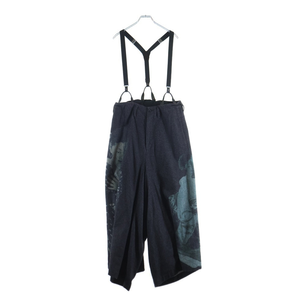 BLACK Scandal Yohji Yamamoto(ブラックスキャンダルヨウジヤマモト) 18AW Wool Pant デザイン ウールパンツ グレー HV-P52-820