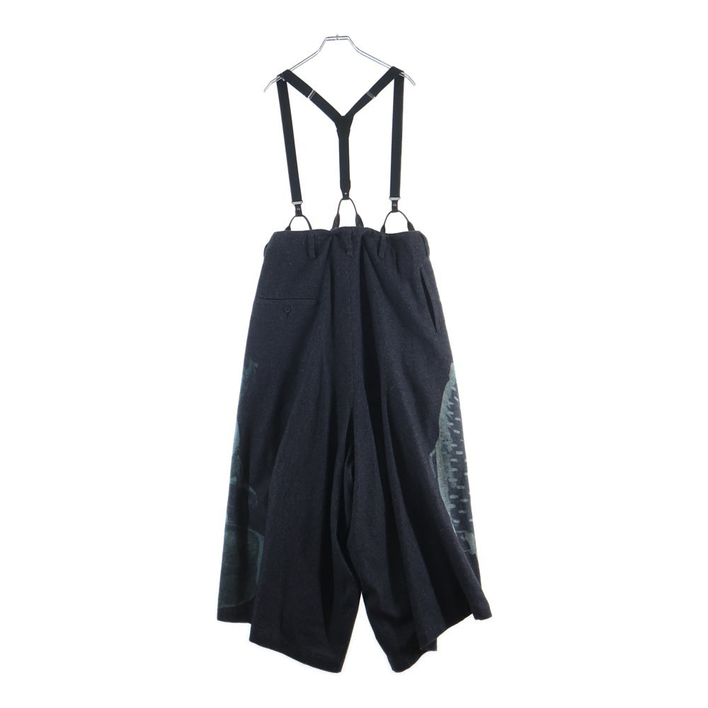 BLACK Scandal Yohji Yamamoto(ブラックスキャンダルヨウジヤマモト) 18AW Wool Pant デザイン ウールパンツ グレー HV-P52-820