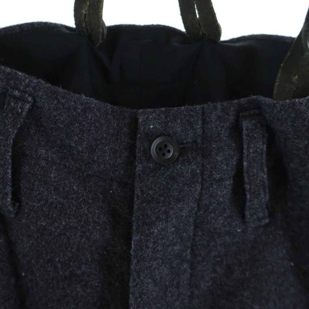 BLACK Scandal Yohji Yamamoto(ブラックスキャンダルヨウジヤマモト) 18AW Wool Pant デザイン ウールパンツ グレー HV-P52-820