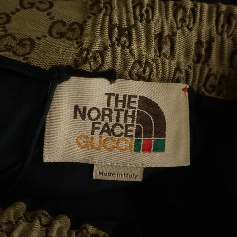 GUCCI(グッチ) xThe North Face ザノースフェイス GGジャガードパンツ ベージュ 671191 ZAHP0