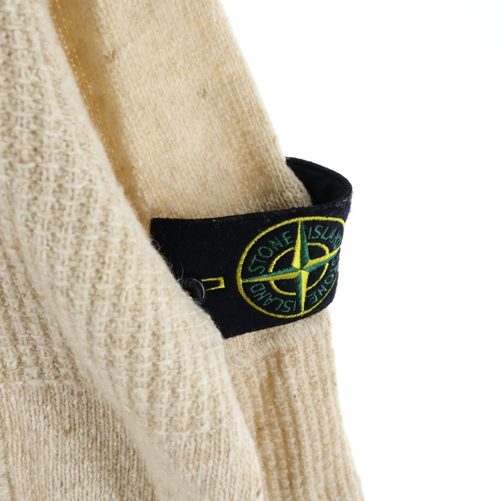 STONE ISLAND(ストーンアイランド) Speckled knit sweater スペックルニット セーター ホワイト 8115562B1