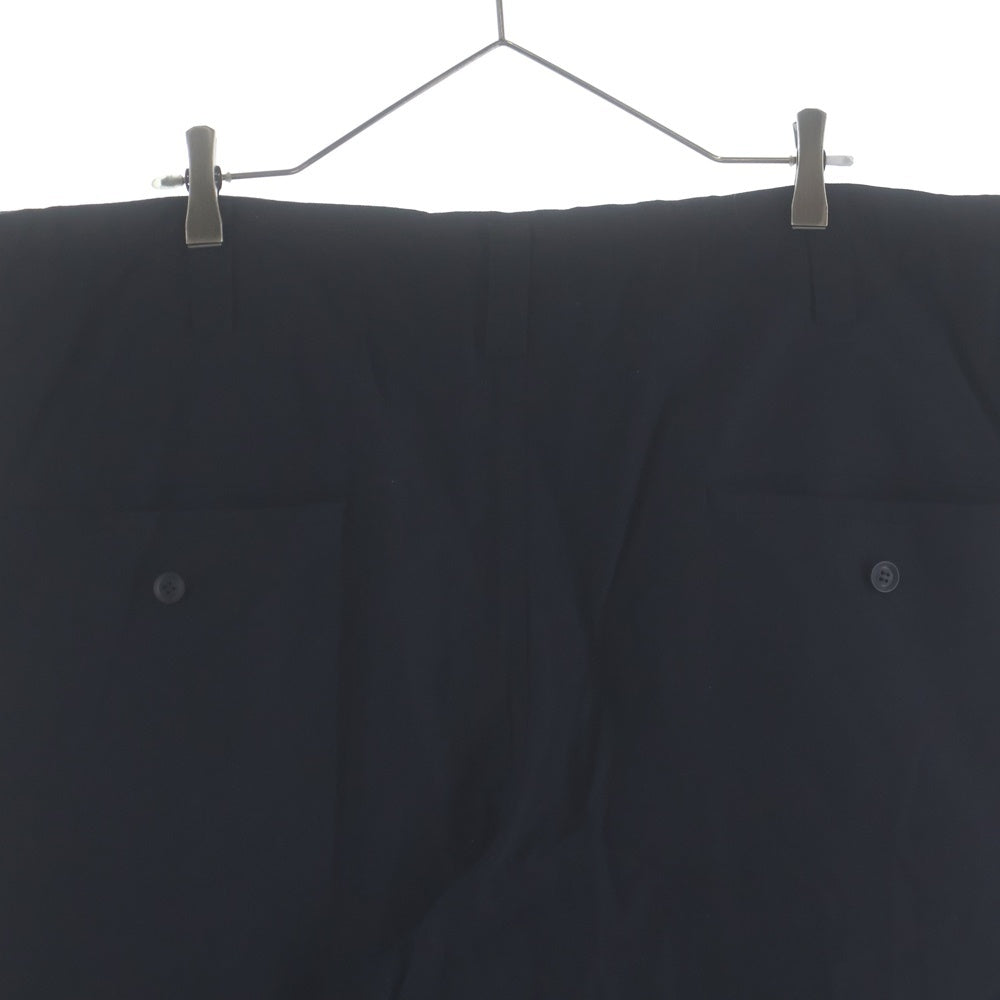 Yohji Yamamoto POUR HOMME(ヨウジヤマモト プールオム) Wool Gabardine Cargo Pants ウールギャバジンカーゴパンツ ブラック HC-P98-019