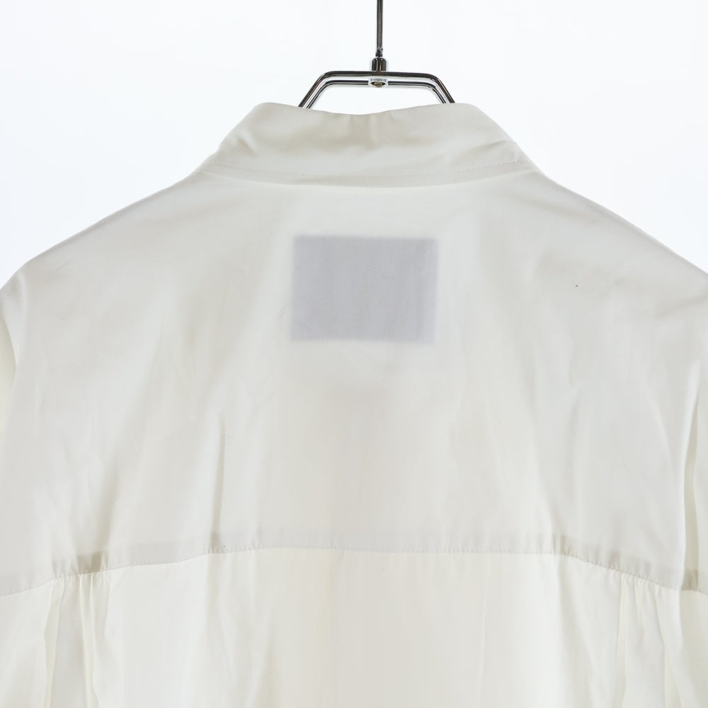 Yohji Yamamoto POUR HOMME(ヨウジヤマモト プールオム) 22AW Frill Shirt フリル長袖シャツ ホワイト HE-B90-095