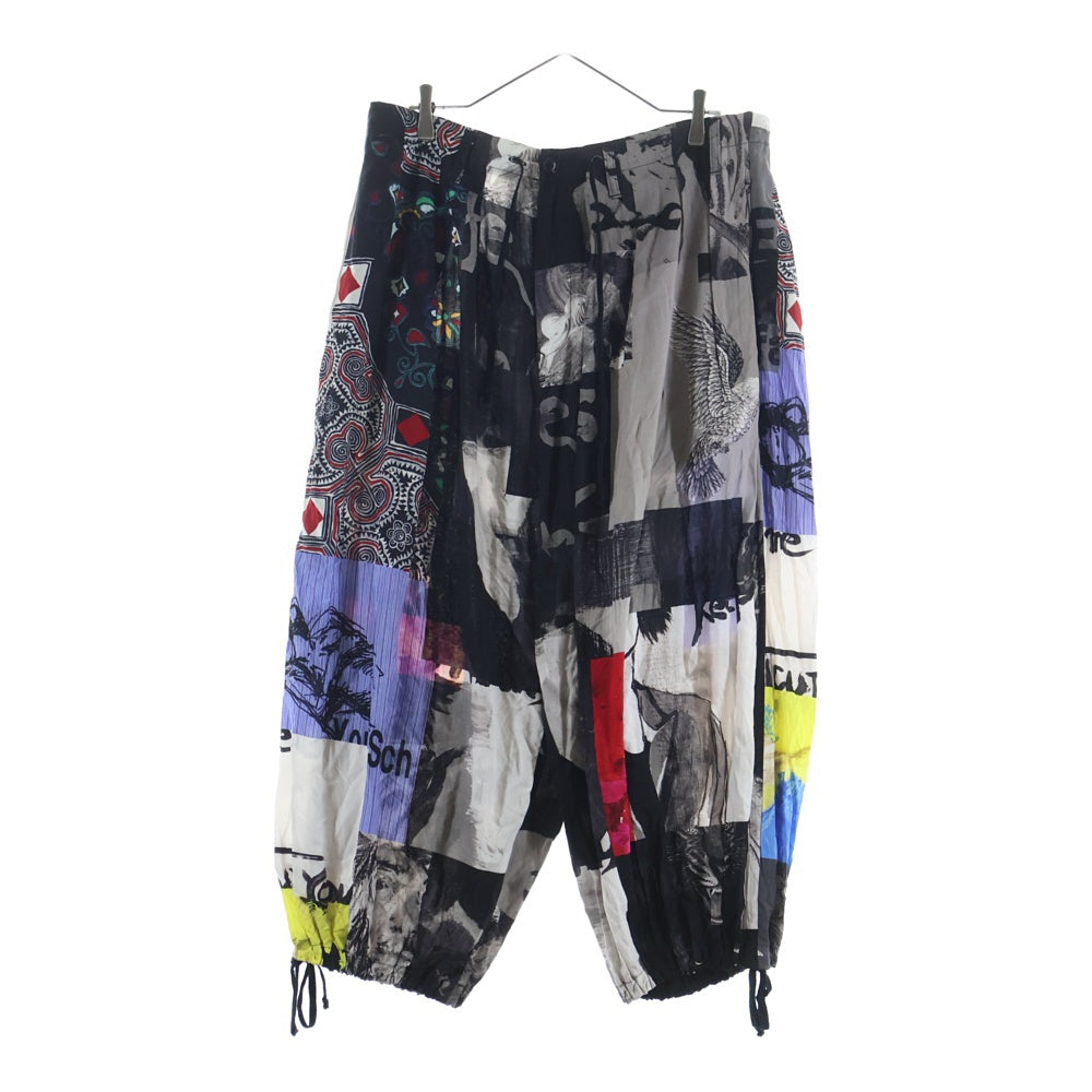 BLACK Scandal Yohji Yamamoto(ブラックスキャンダルヨウジヤマモト) 18SS パッチワークバルーン レーヨンパンツ