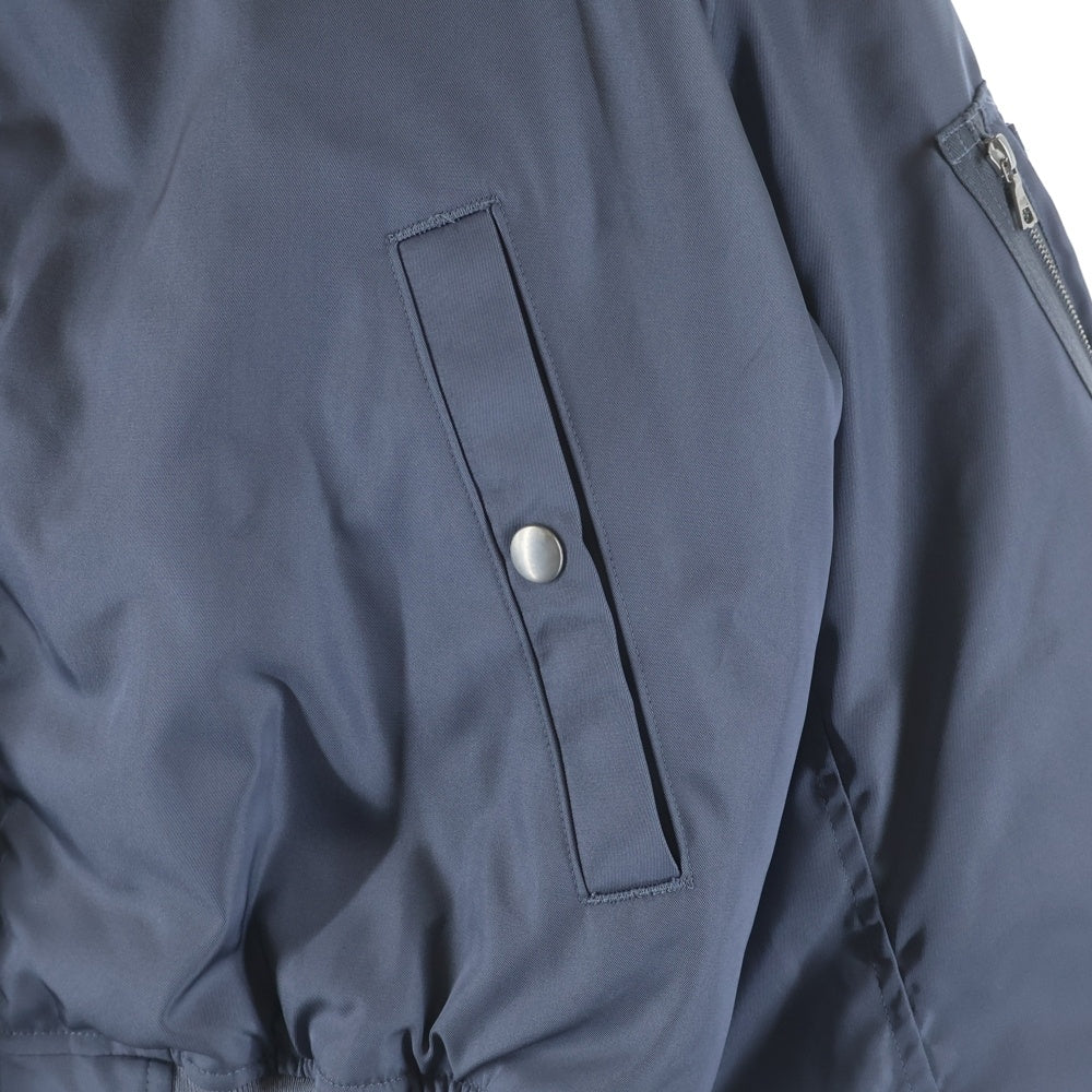 AURALEE(オーラリー) HIGH DENSITY SILK TWILL FLIGHT BLOUSON シルクツイル フライトブルゾン ジャケット ブルー A26SB01AR