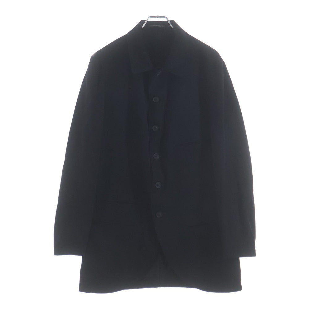 Yohji Yamamoto POUR HOMME(ヨウジヤマモト プールオム) 後開き テーラードジャケット シングルジャケット ブラック HN-J45-100