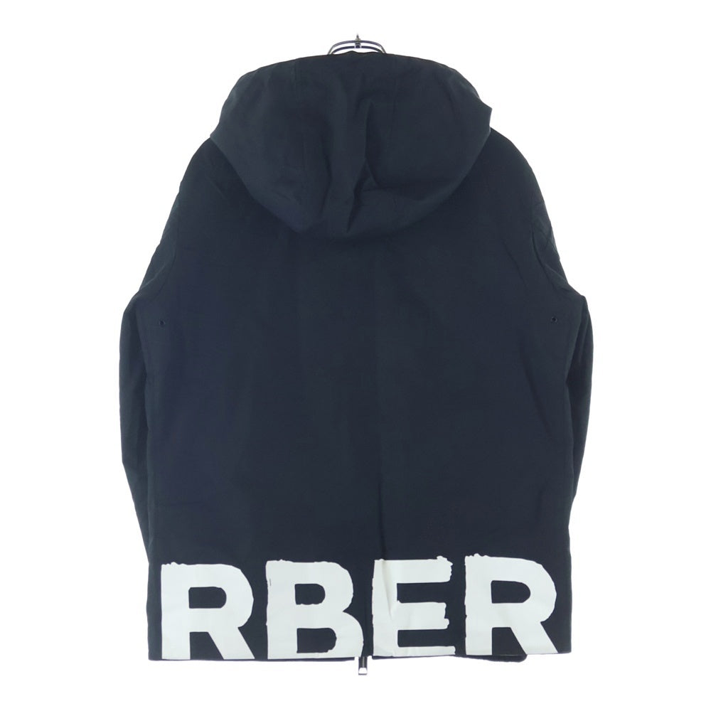 BURBERRY(バーバリー) マイクロロゴナイロンパーカー ジップアップパーカー ブラック 8037487