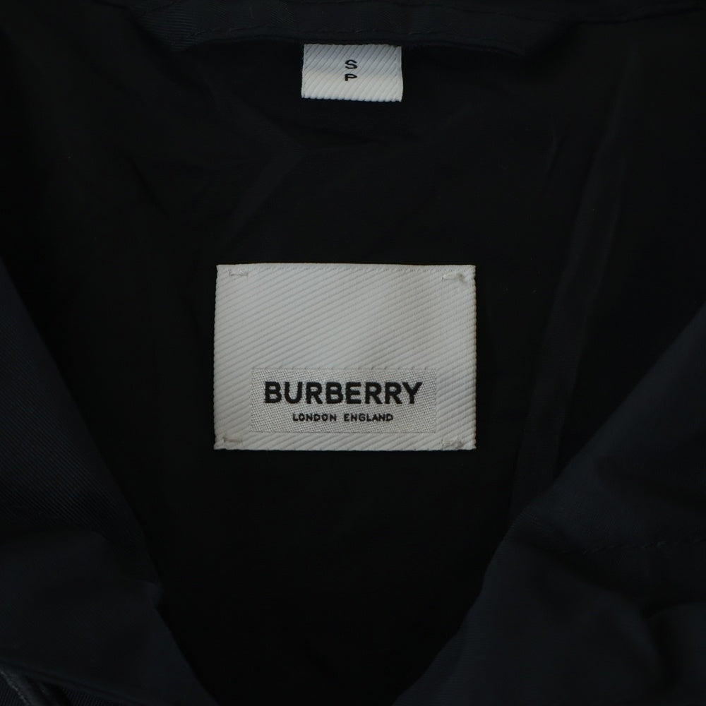 BURBERRY(バーバリー) マイクロロゴナイロンパーカー ジップアップパーカー ブラック 8037487