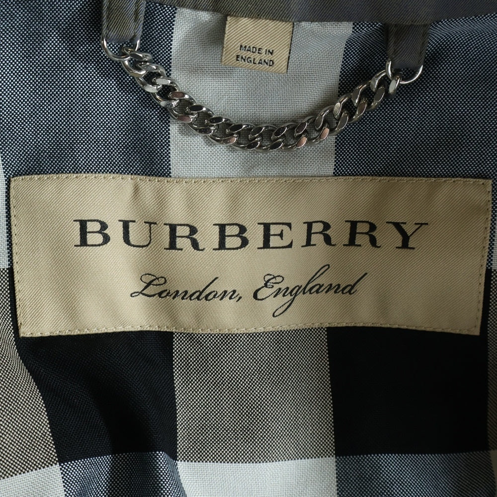 BURBERRY(バーバリー) 玉虫 トレンチコート ステンカラーコート グリーン