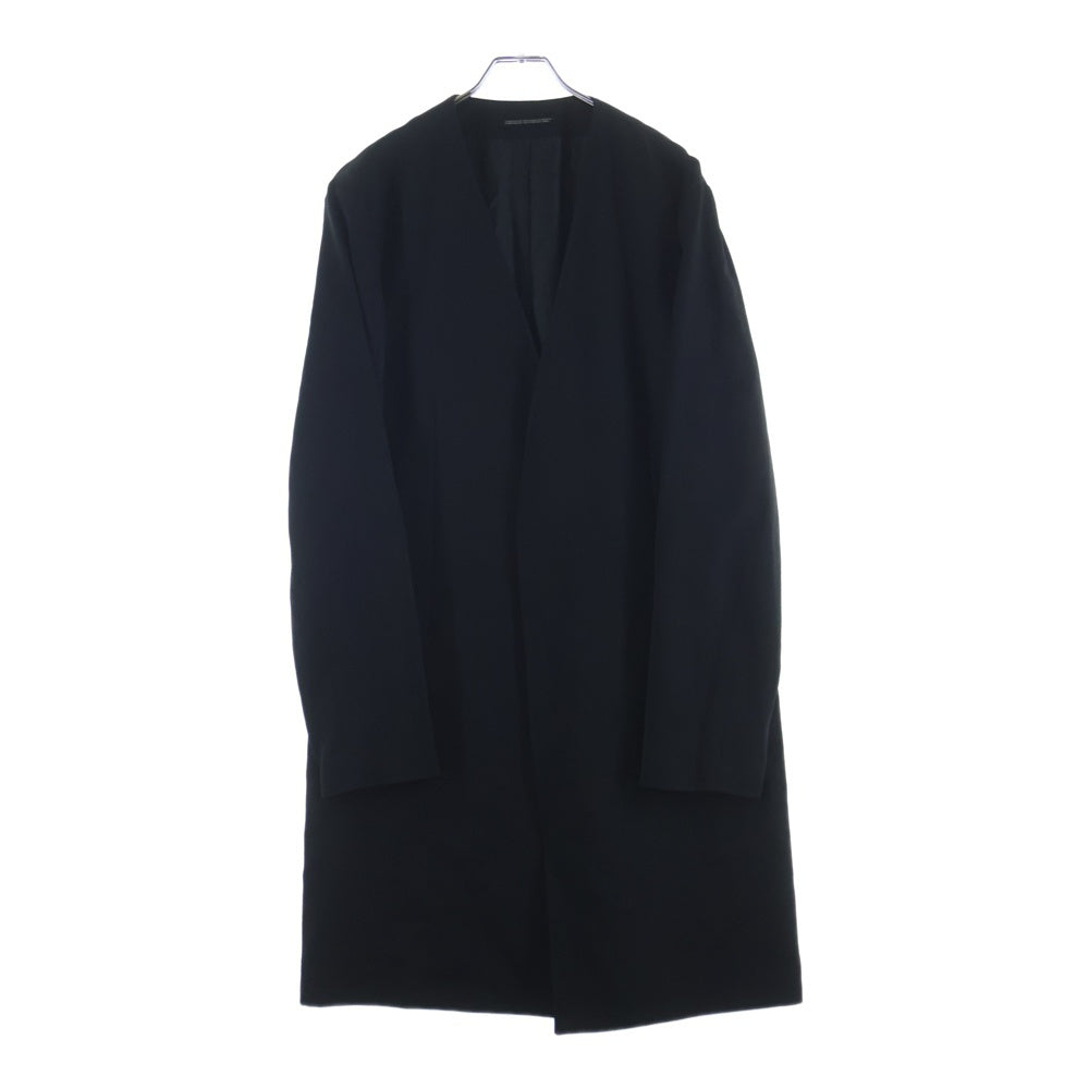 Yohji Yamamoto POUR HOMME(ヨウジヤマモト プールオム) 18AW No Collar Jacket ウール ノーカラージャケット コート ブラック HV-J19-100