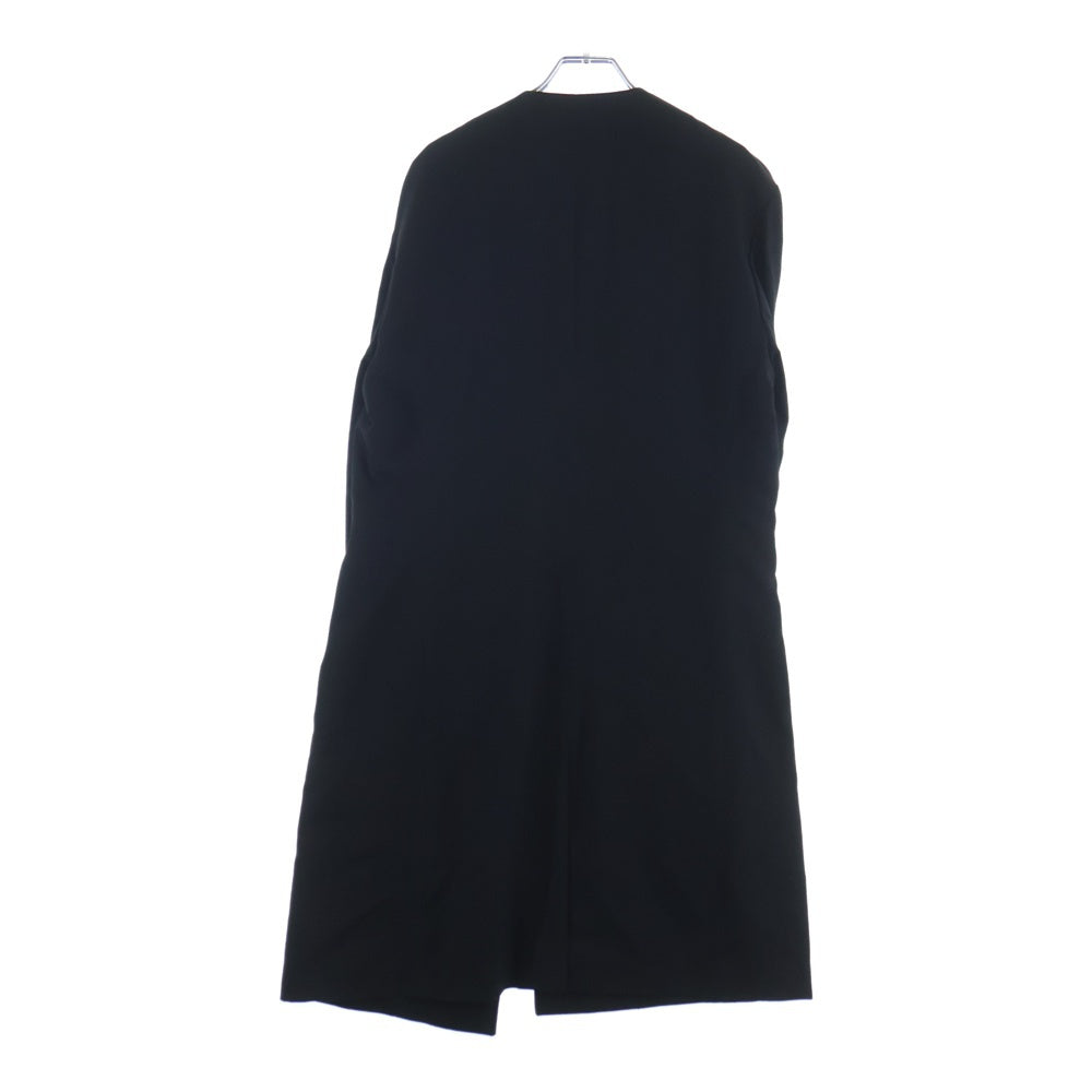 Yohji Yamamoto POUR HOMME(ヨウジヤマモト プールオム) 18AW No Collar Jacket ウール ノーカラージャケット コート ブラック HV-J19-100