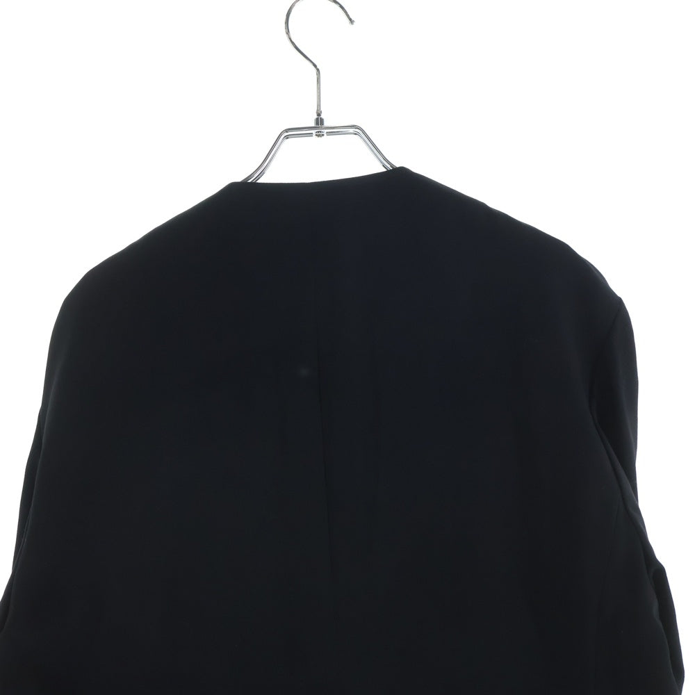 Yohji Yamamoto POUR HOMME(ヨウジヤマモト プールオム) 18AW No Collar Jacket ウール ノーカラージャケット コート ブラック HV-J19-100