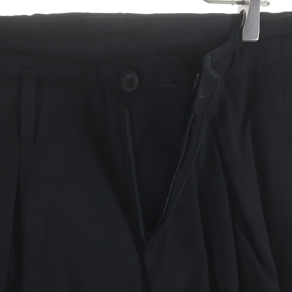 Yohji Yamamoto POUR HOMME(ヨウジヤマモト プールオム) 19AW 裾アジャスト ウールサルエルパンツ HC-P28-100 ブラック