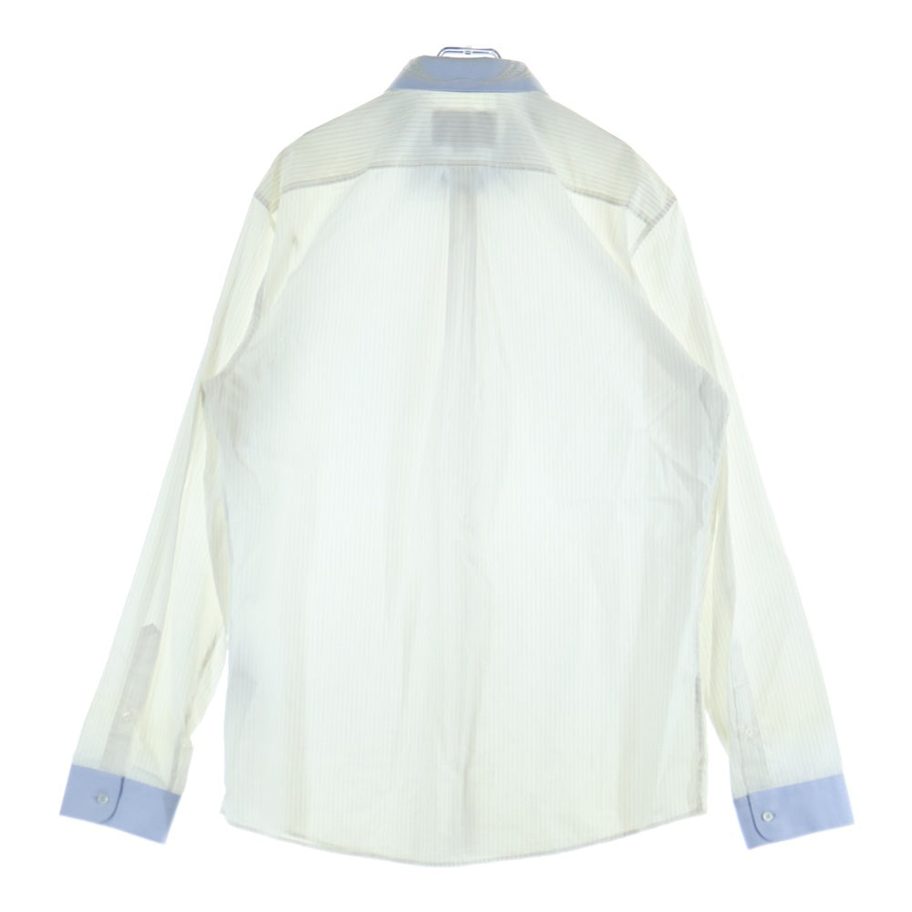 GUCCI(グッチ) ストライプ長袖シャツ 襟花刺繍 493767 Z369F