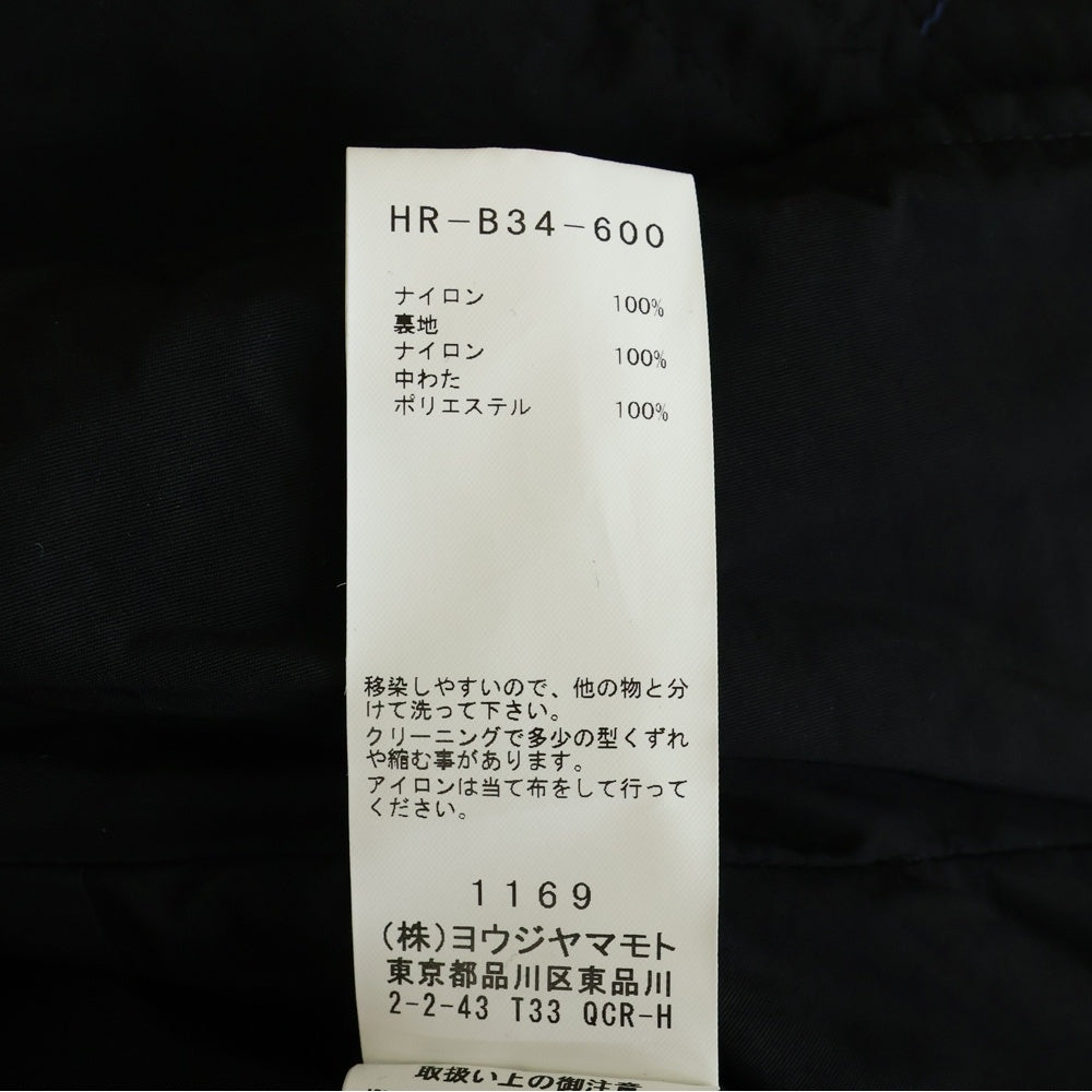 Yohji Yamamoto POUR HOMME(ヨウジヤマモト プールオム) M-綿入りシャツコート NYウェザー HR-B34-600