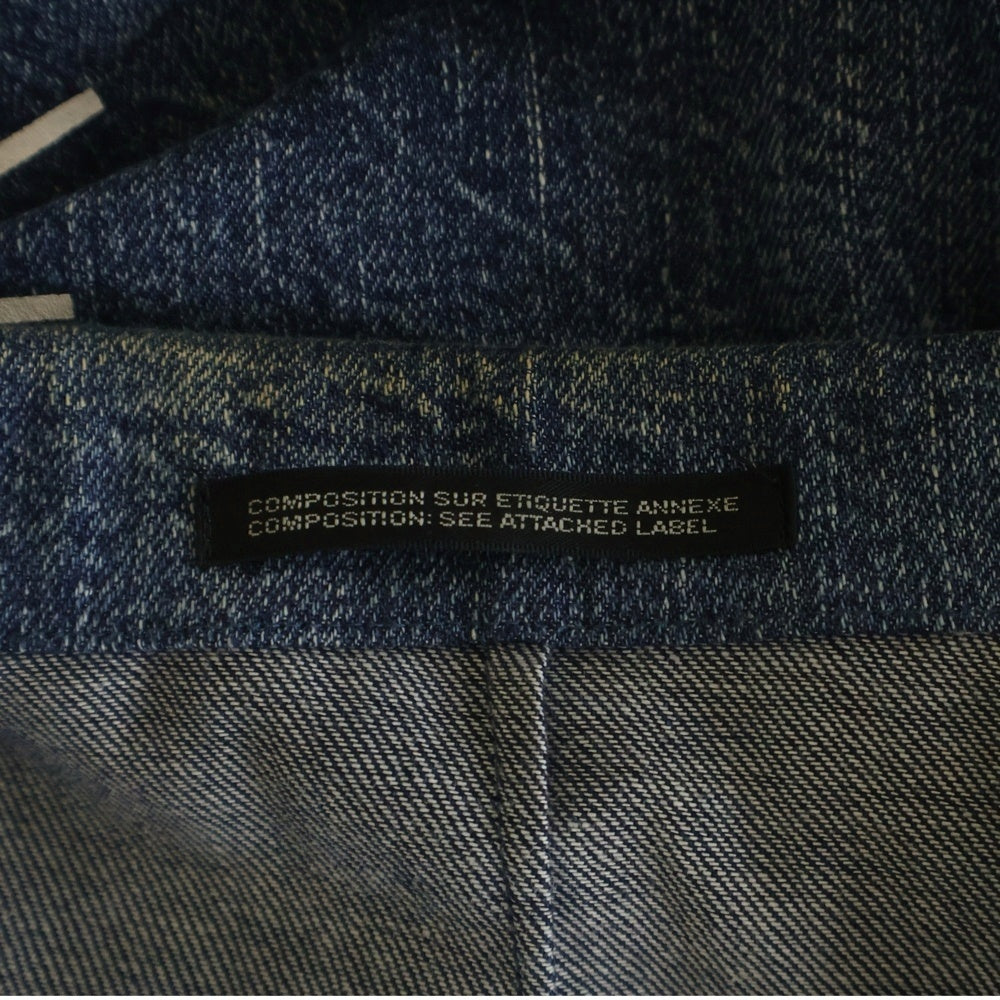 Yohji Yamamoto POUR HOMME(ヨウジヤマモト プールオム) 21SS DENIM BELT JACKET デニムジャケット シングルジャケット インディゴ HD-J22-005