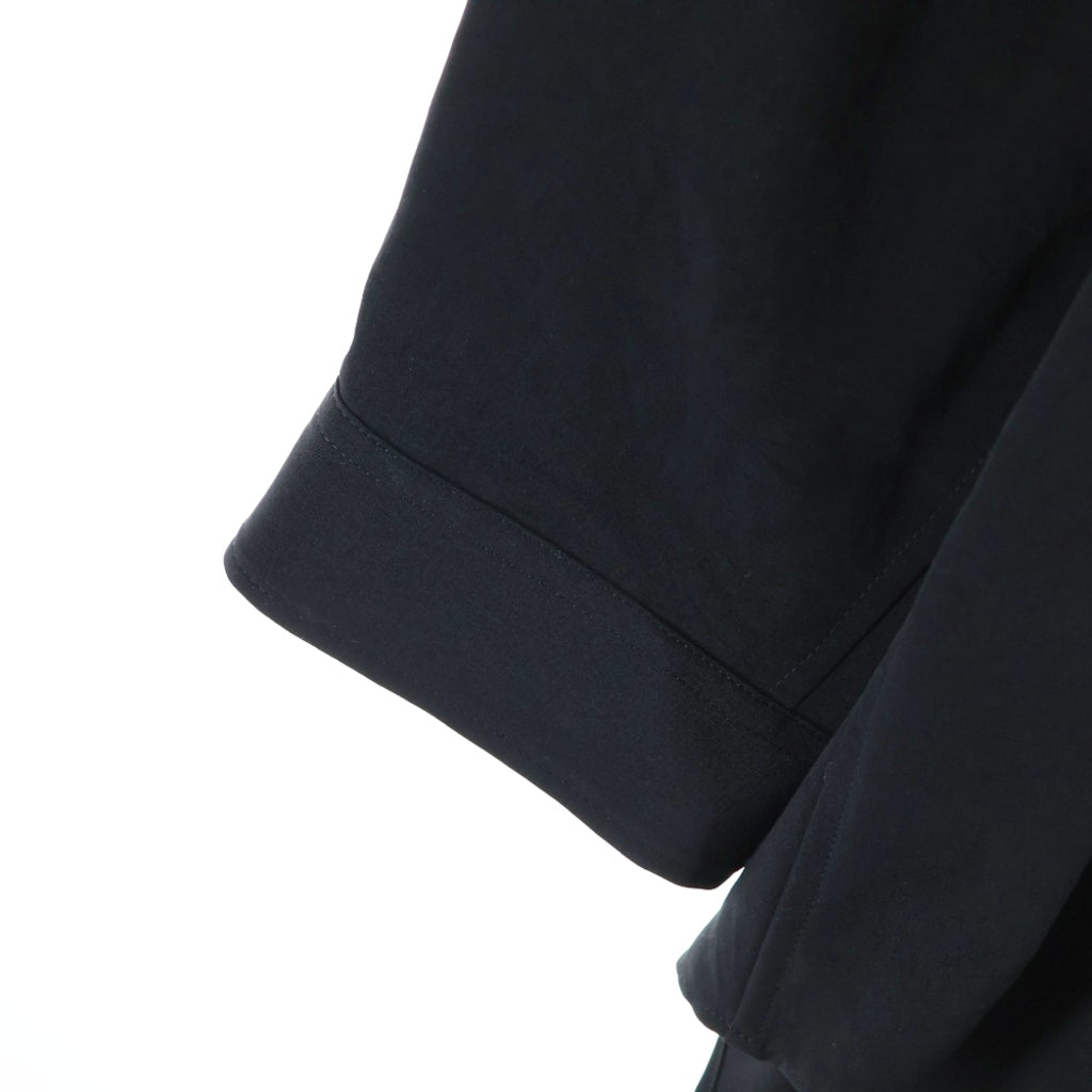 Yohji Yamamoto POUR HOMME(ヨウジヤマモト プールオム) 左ギャザーシャツ 長袖シャツ ブラック HN-B39-500