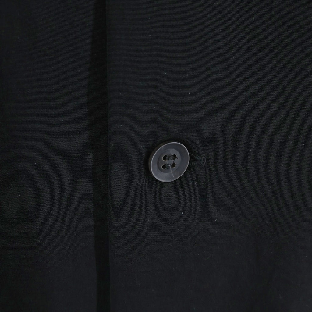 Yohji Yamamoto POUR HOMME(ヨウジヤマモト プールオム) 左ギャザーシャツ 長袖シャツ ブラック HN-B39-500