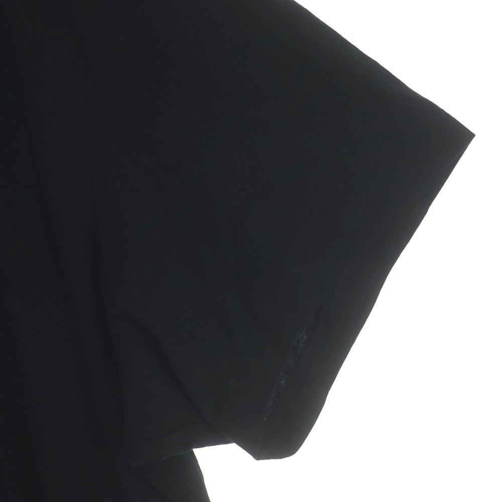 BLACK Scandal Yohji Yamamoto(ブラックスキャンダルヨウジヤマモト) 20SS 我が子は柄R丸首半袖Tシャツ カットソー ブラック HN-T43-085