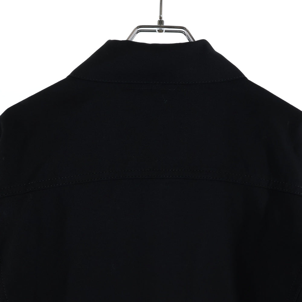 Yohji Yamamoto POUR HOMME(ヨウジヤマモト プールオム) I-G SPデニムカギャバ ブルゾン シャツジャケット ブラック HD-Y02-100