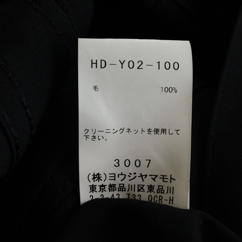 Yohji Yamamoto POUR HOMME(ヨウジヤマモト プールオム) I-G SPデニムカギャバ ブルゾン シャツジャケット ブラック HD-Y02-100