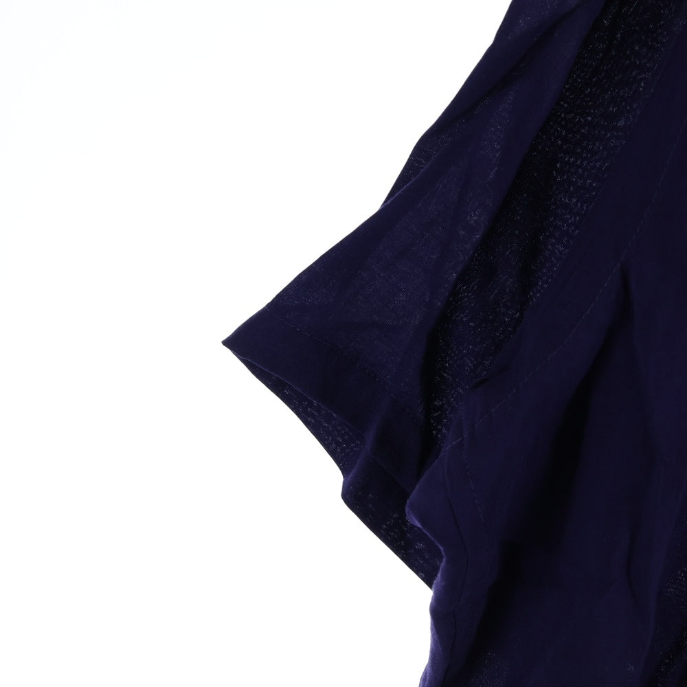 Yohji Yamamoto POUR HOMME(ヨウジヤマモト プールオム) セルロースロング半袖シャツ HG-B64-241 ネイビー