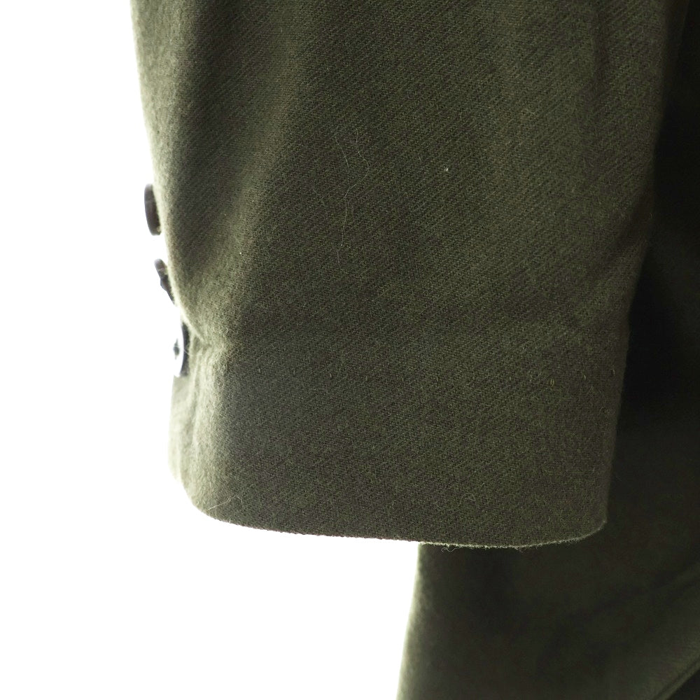 Yohji Yamamoto(ヨウジヤマモト) 23AW 立ち衿フラシベルトコート ボンテージジャケット グリーン HJ-J70-143