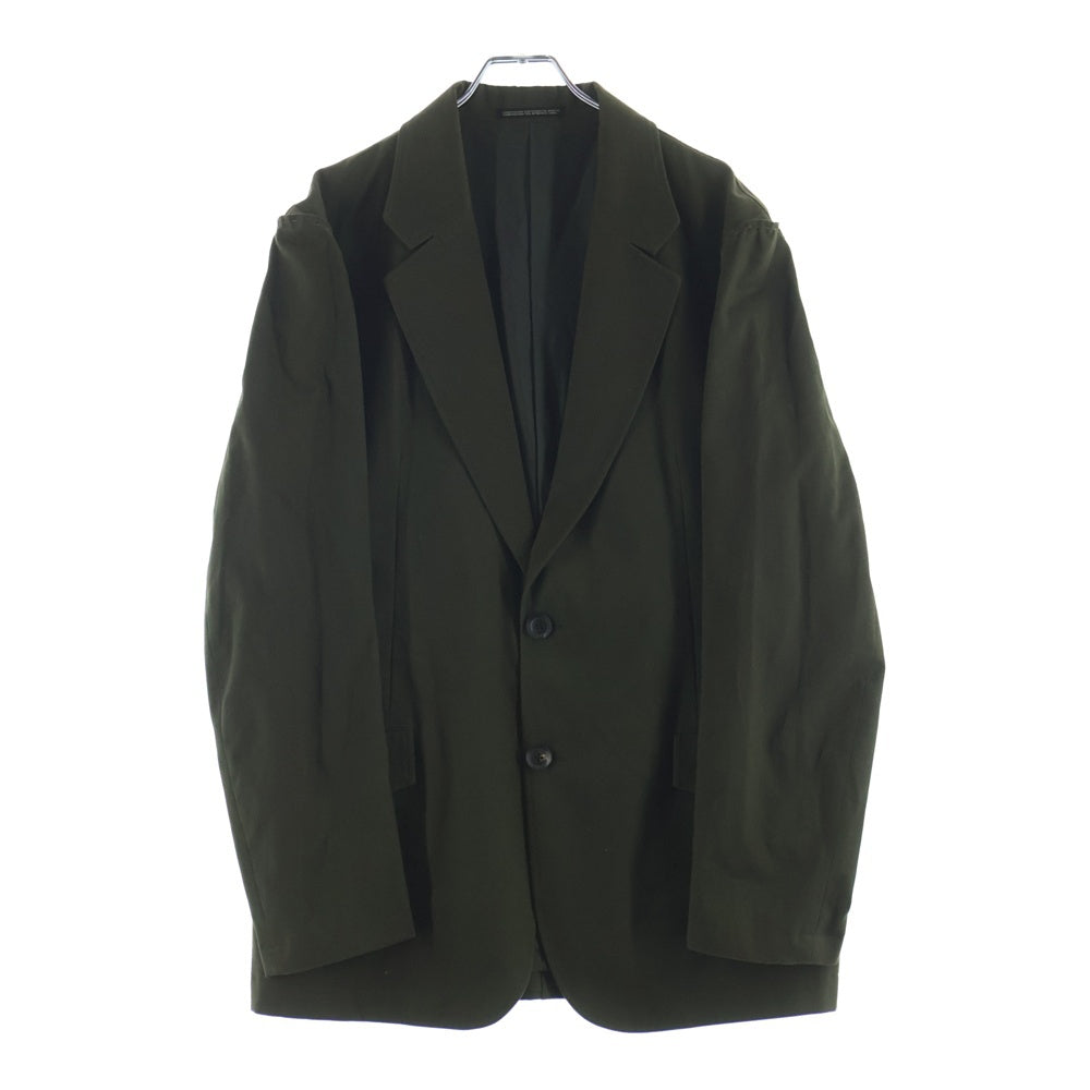 Yohji Yamamoto POUR HOMME(ヨウジヤマモト プールオム) 袖ステッチテーラードジャケット シングルジャケット グリーン HK-J14-801
