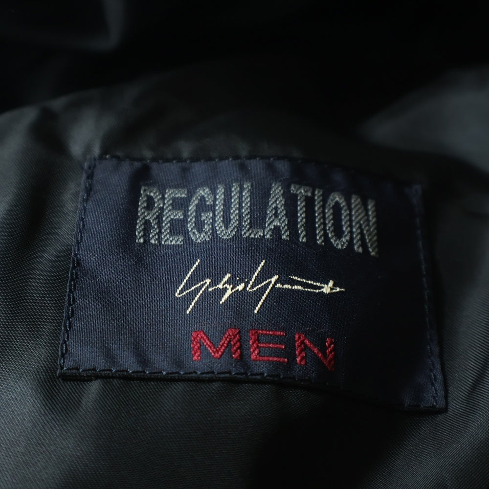 REGULATION Yohji Yamamoto MEN(レギュレーションヨウジヤマモトメン) 19AW ウールギャバフードコート ロングコート ブラック HC-C01-140