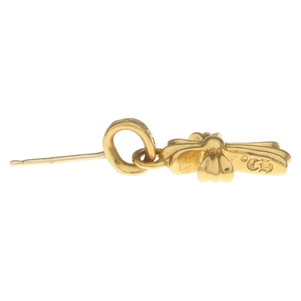 CHROME HEARTS(クロムハーツ) 22K BBY F PPRCHN P/DIA ベイビーファットクロス ドロップピアス PAVEダイヤ ゴールド BCA018