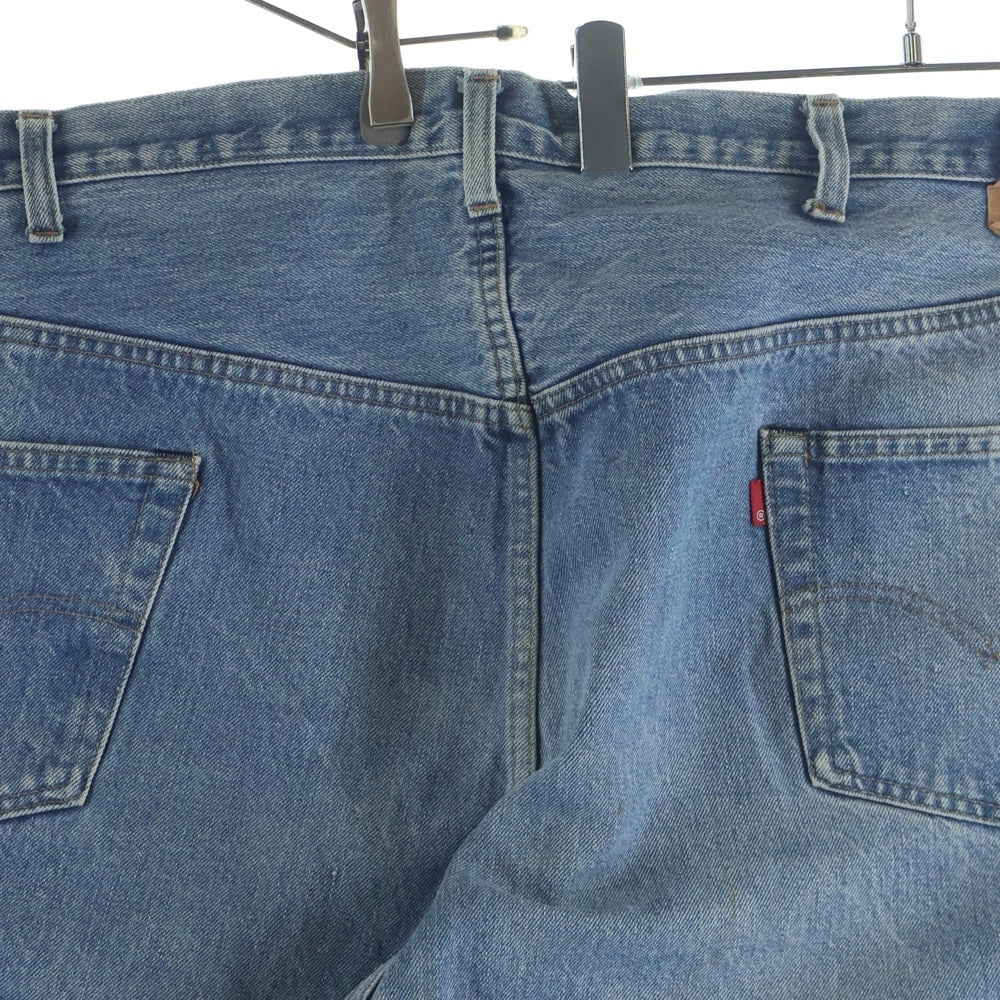 Levi's(リーバイス) 80s Vintage 3501-0117 ボタン裏刻印 524 ハチマル ブランクタグ 収縮率10% 赤耳 デニム パンツ インディゴ