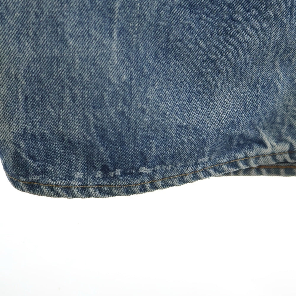 Levi's(リーバイス) 80s Vintage 3501-0117 ボタン裏刻印 524 ハチマル ブランクタグ 収縮率10% 赤耳 デニム パンツ インディゴ