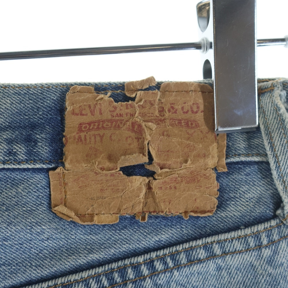 Levi's(リーバイス) 80s Vintage 3501-0117 ボタン裏刻印 524 ハチマル ブランクタグ 収縮率10% 赤耳 デニム パンツ インディゴ