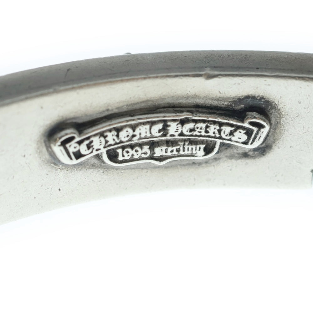 CHROME HEARTS(クロムハーツ) ダブルID フローラルハートダガーハート ブレスレット シルバー