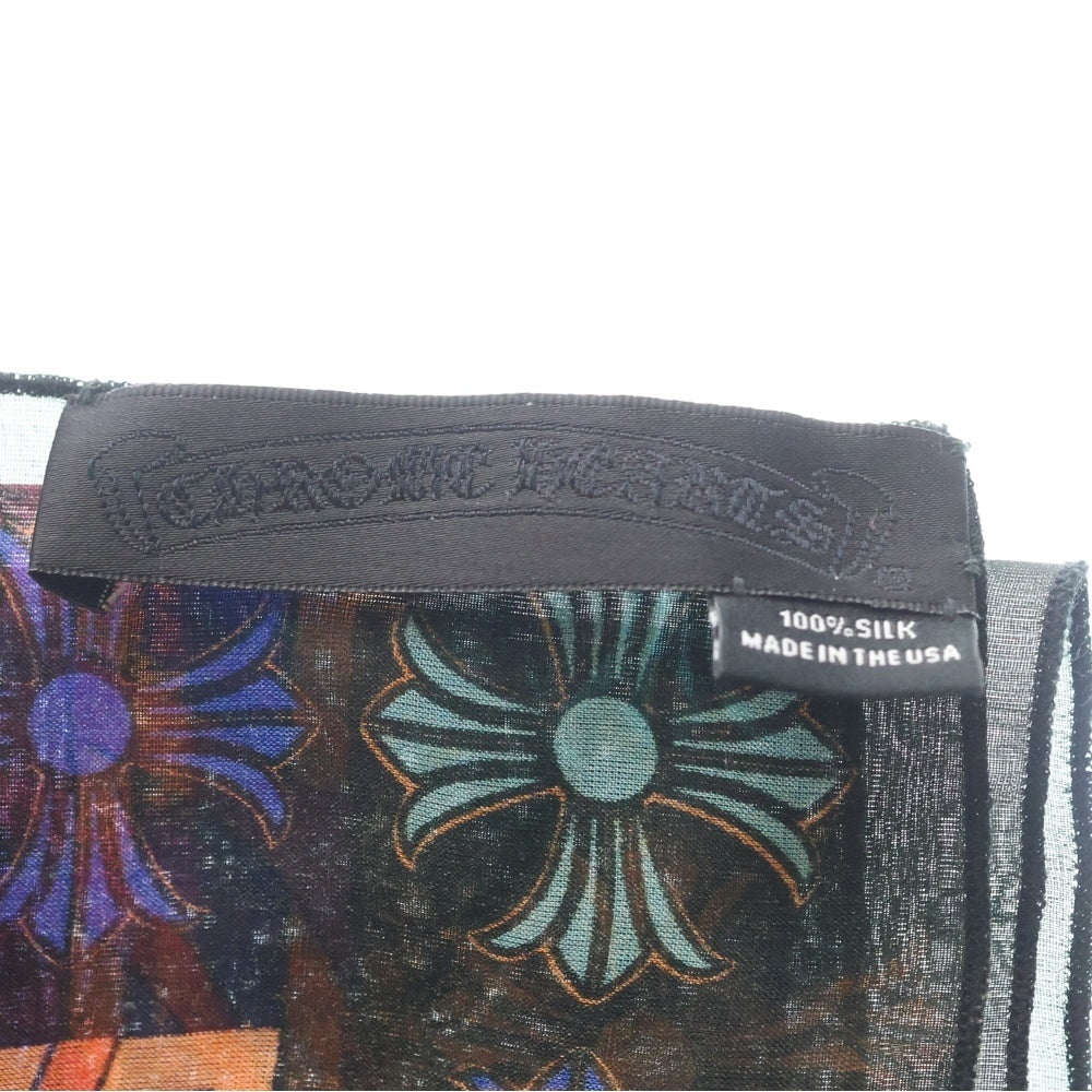 CHROME HEARTS(クロムハーツ) MAPPLETHORPE CH PLUS SLIK SKF メイプルソープ CHプラス シルクスカーフ オレンジ/マルチカラー