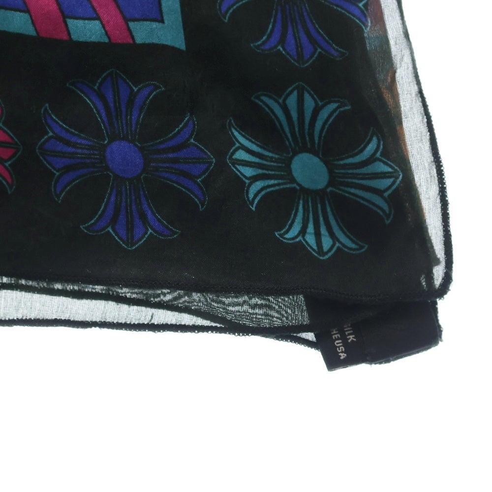 CHROME HEARTS(クロムハーツ) MAPPLETHORPE CH PLUS SLIK SKF メイプルソープ CHプラス シルクスカーフ ブルー/マルチカラー