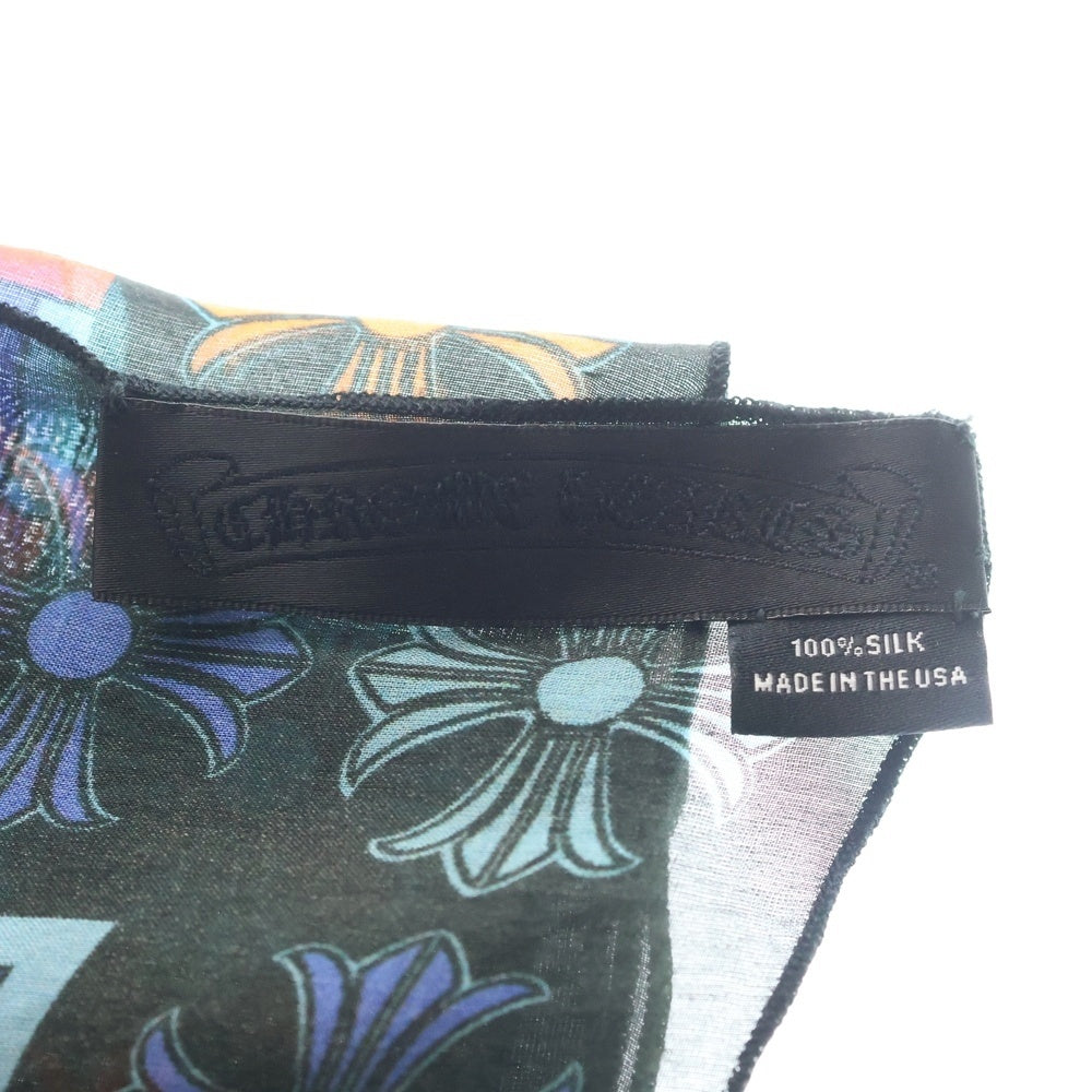 CHROME HEARTS(クロムハーツ) MAPPLETHORPE CH PLUS SLIK SKF メイプルソープ CHプラス シルクスカーフ ブルー/マルチカラー